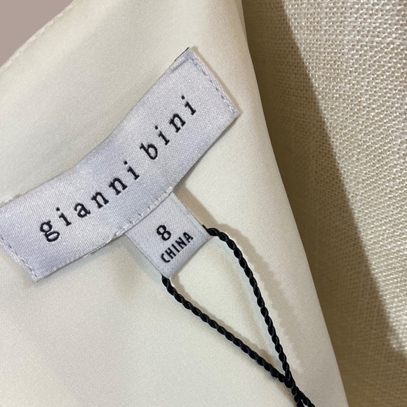 NWT Gianni Bini Cutout White Spaghetti Strap Dress - Picture 12 of 15